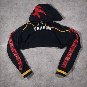 Sonic The Hedgehog Shadow Cropped Hoodie Sega Video Game Jacket Women's Size S/M